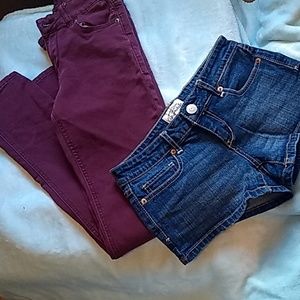 Women's size 1/2 jeans and shorts